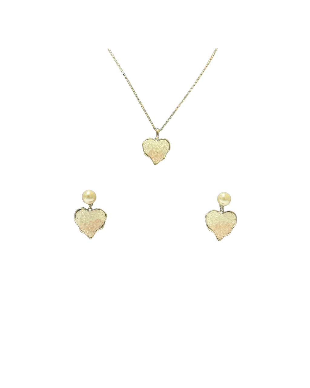 Blush Heart Pearl Set