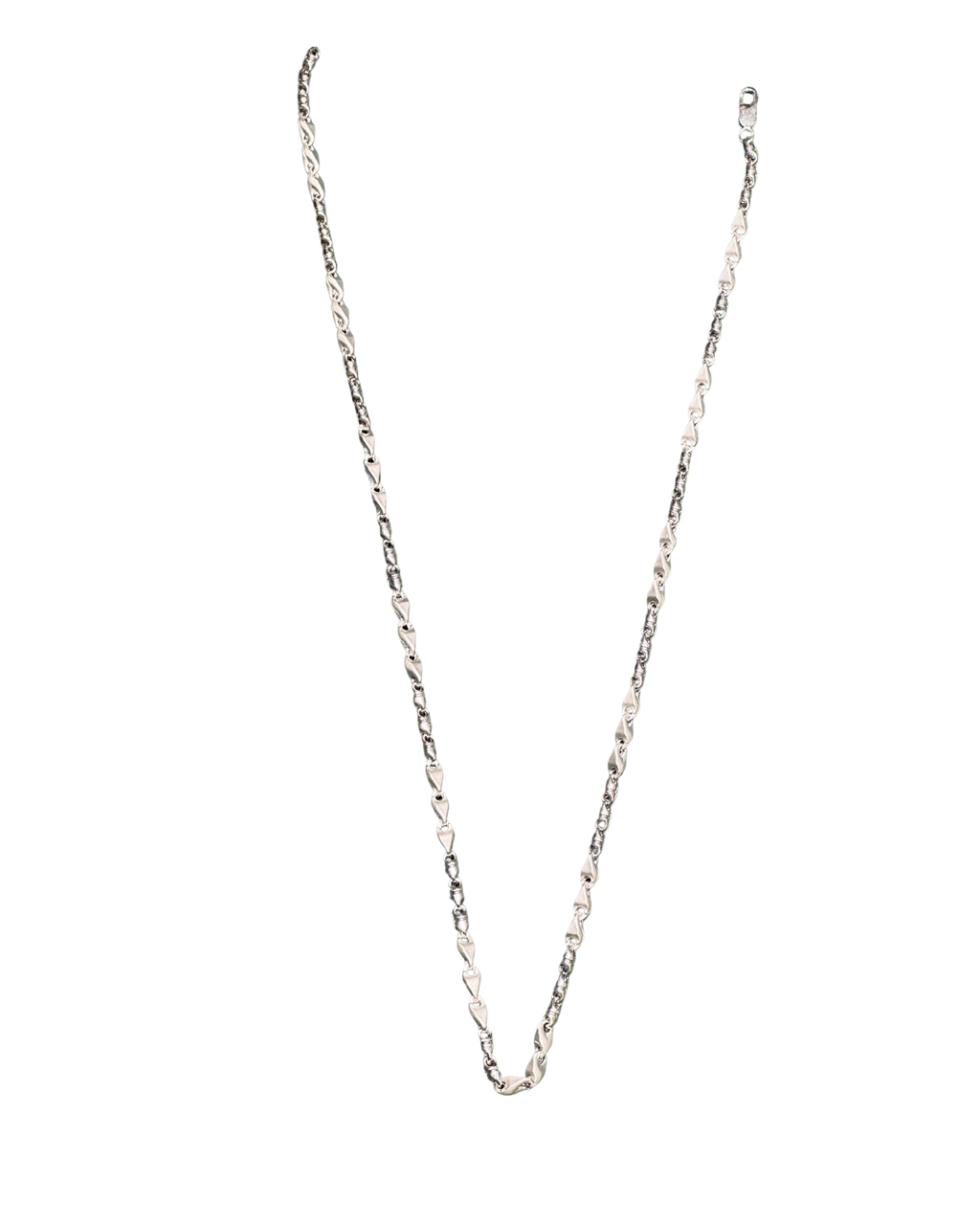 Silver Twist Link Chain