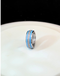 Azure Orbit Spinner Ring