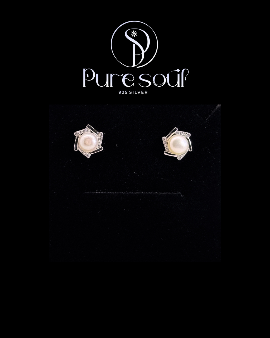 Pearl Halo Studs