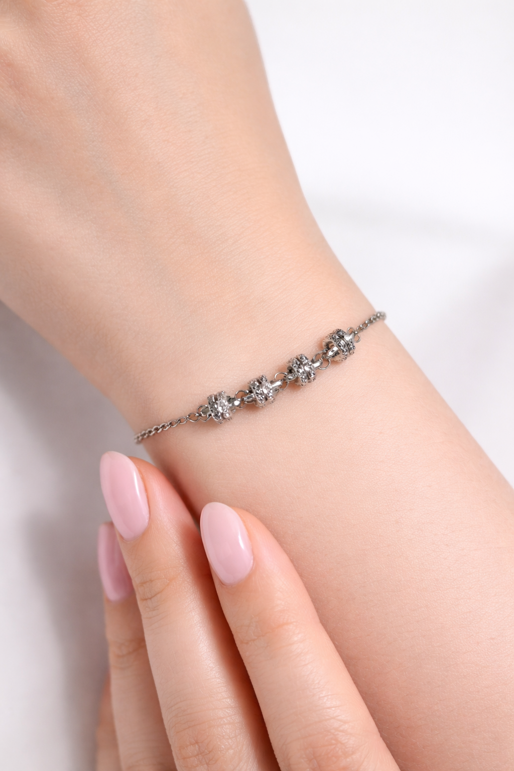 Luna Loop Silver Bracelet