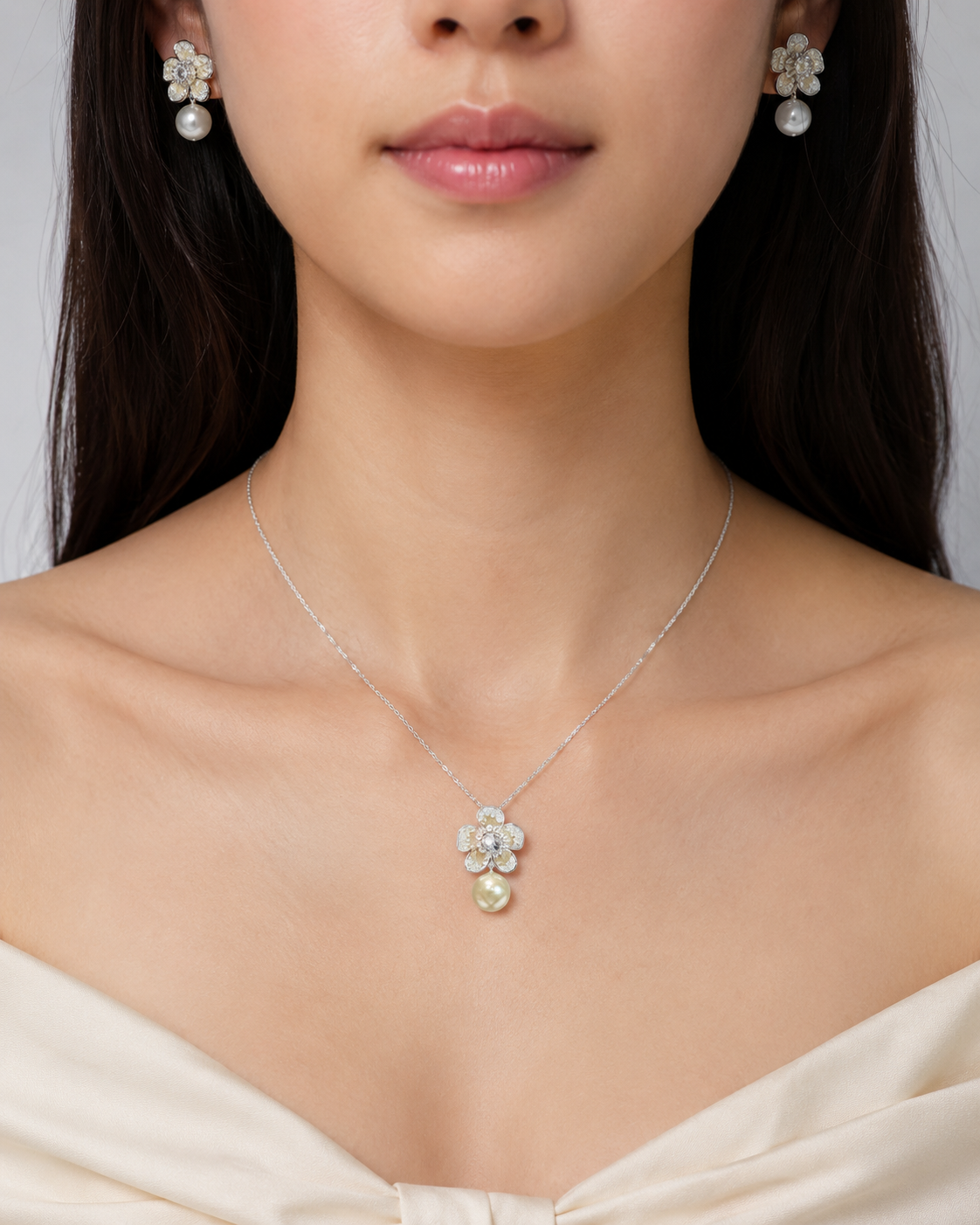 Vintage Blossom Pearl Set