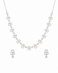 Crystal Charm Necklace Set