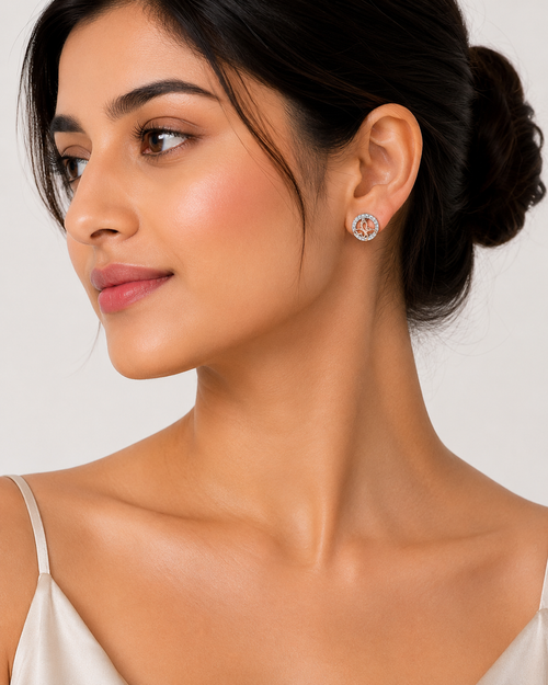 Butterfly Halo Studs