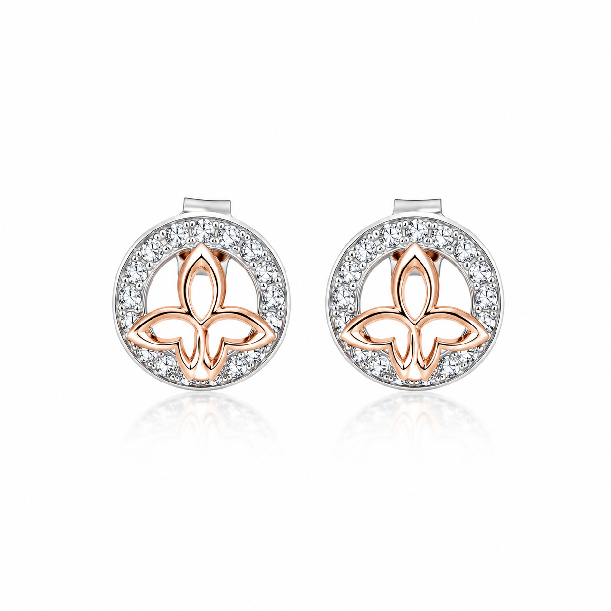 Butterfly Halo Studs