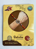 Divine Radhe Swarovski Halo Rakhi – 925 Sterling Silver