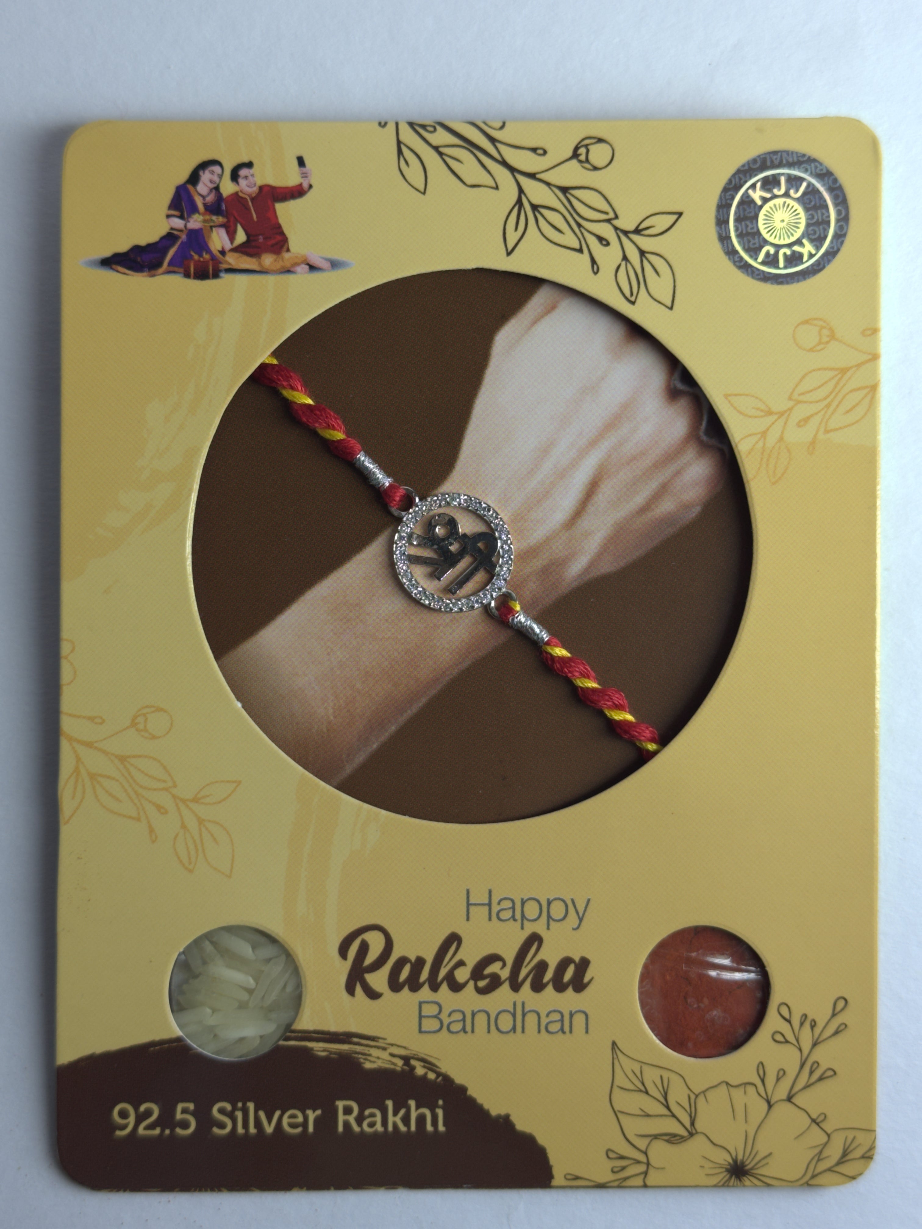 Shree Halo Rakhi – 925 Sterling Silver