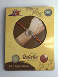 Radhe Radhe 925 Sterling Silver Rakhi