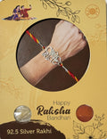Shiv Shakti Trishul Rakhi – 925 Sterling Silver