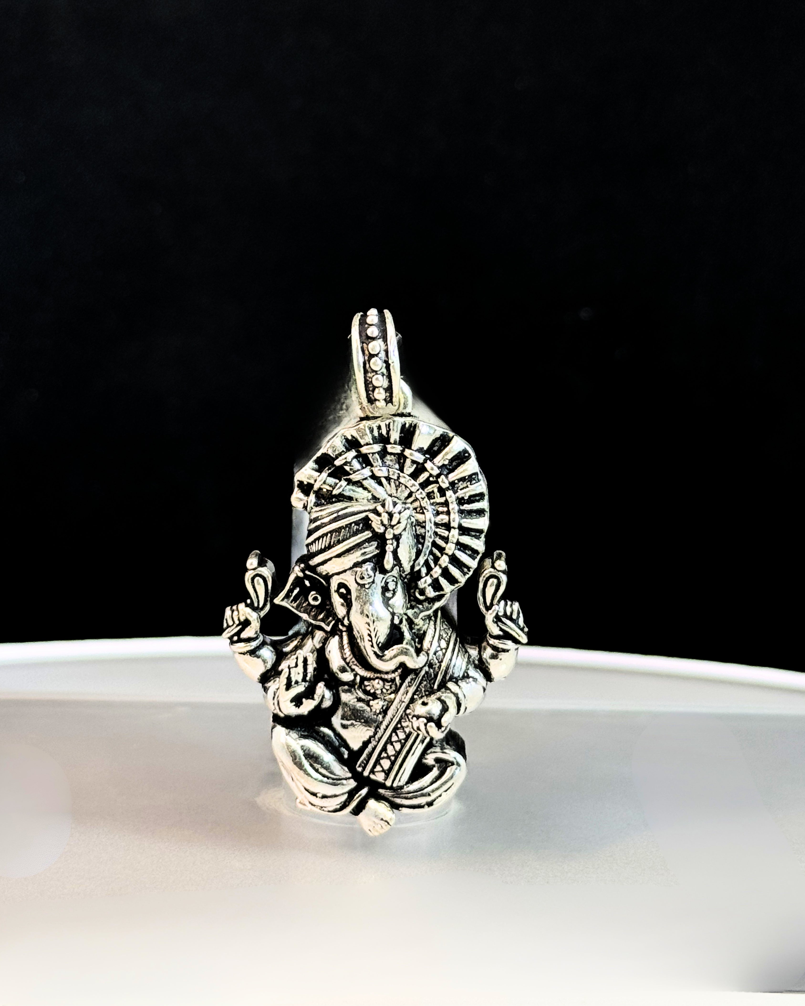 Rajmudra Bappa Pendant