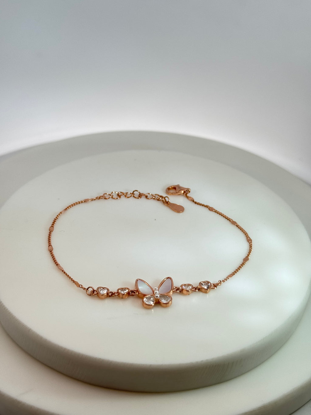 Ethereal Butterfly Rose Gold Bracelet